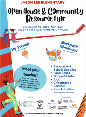 Jason Lee Open House & Community Resource Fair